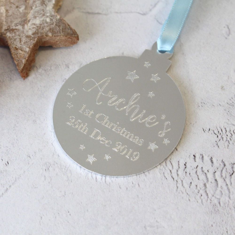 Baby's 1st Christmas Bauble Tree Decoration