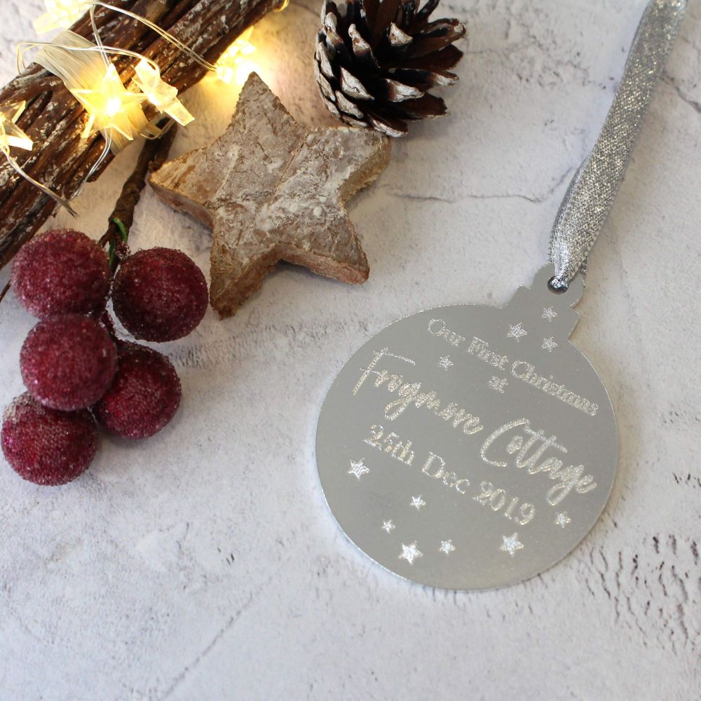 New Home 1st Christmas Bauble Tree Decoration