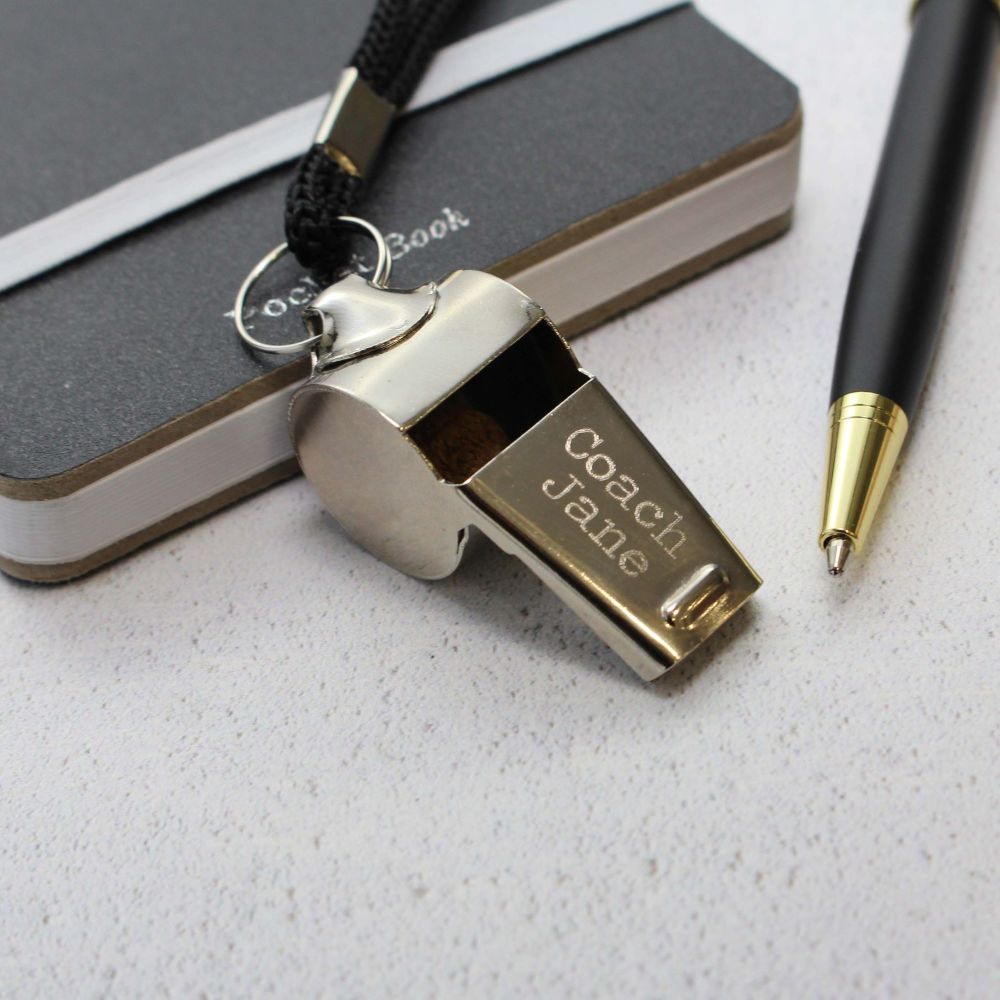 Personalised Engraved Whistle | Teacher Gift | Polly Red