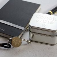 Personalised Engraved Whistle and Presentation Tin