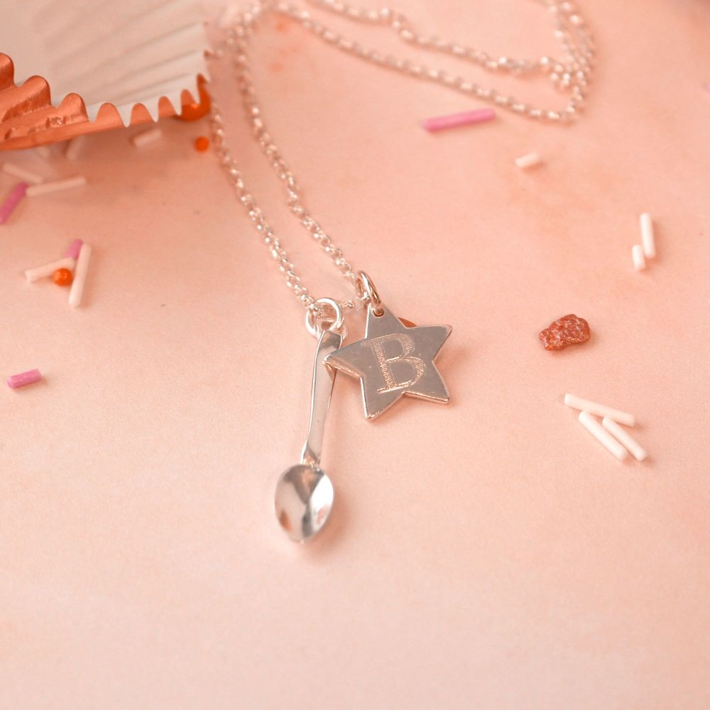 Star Baker Necklace - Personalised Sterling Silver Necklace