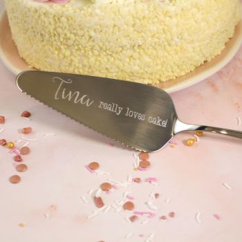 "Love Cake" Personalised Cake Slice