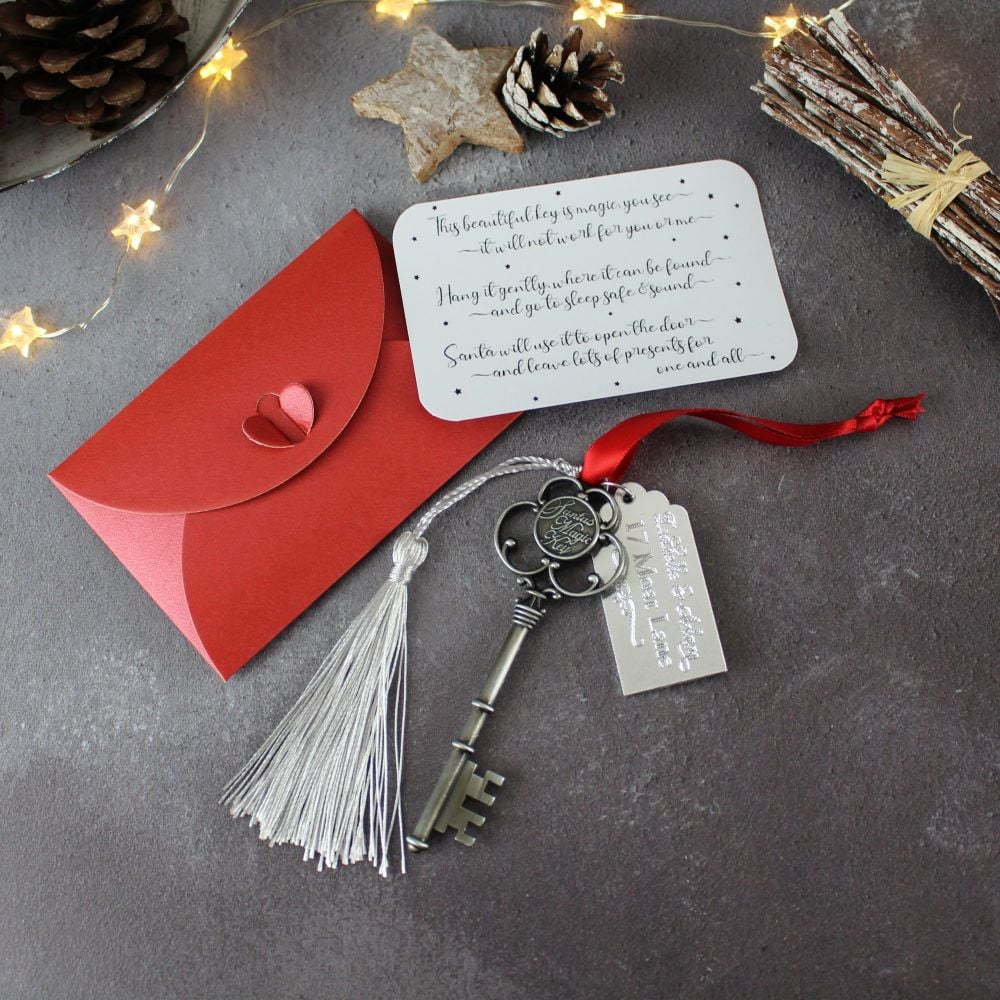 Limited Edition Santa's Magic Key with Personalised Tag