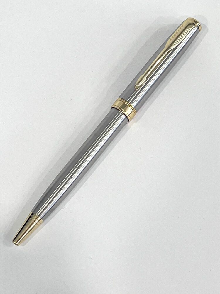 Silver and Gold Ballpoint pen - Blue ink