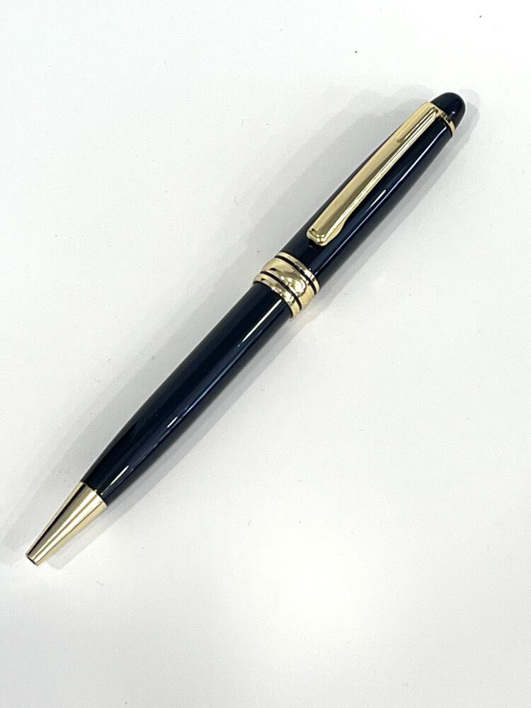 Black and Gold Ballpoint Pen - Blue ink