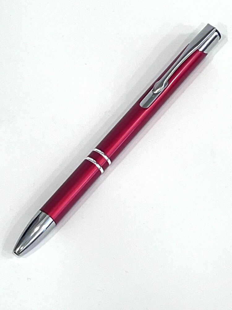 Red ballpoint Pen - Blue ink