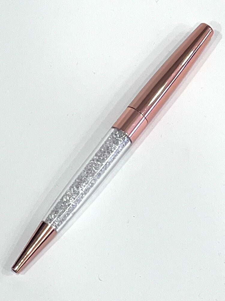 Rose Gold Crystal ballpoint Pen - Black ink
