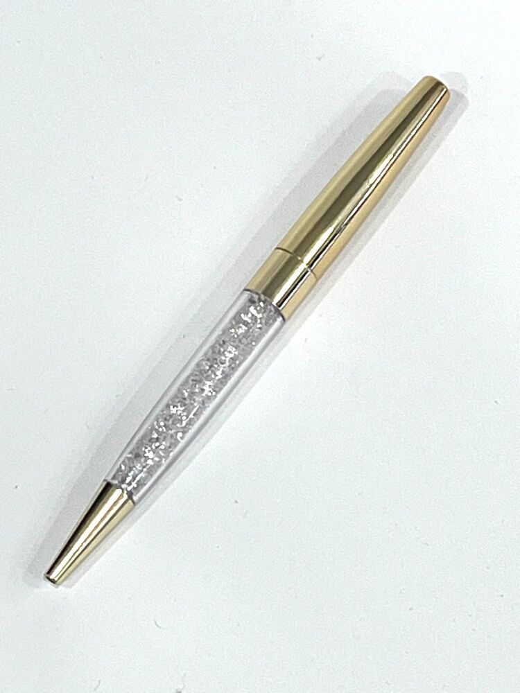 Gold Crystal ballpoint Pen - Black ink