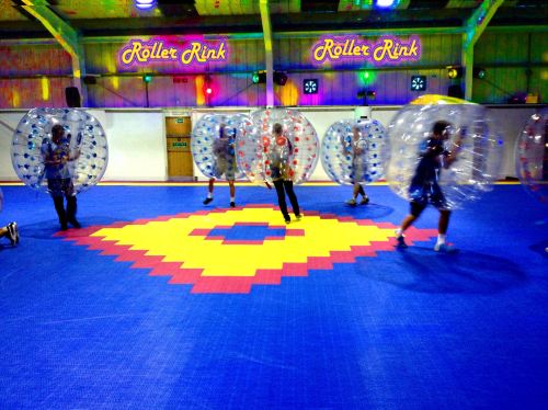 bubble football party cornwall roller rink