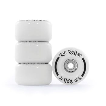 Rio Roller Light Up Skate Wheels in White (set of 8)