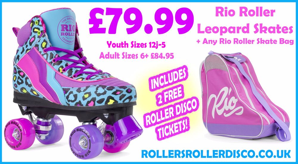 Optional Skate Bag Rio Roller Leopard Roller Skates