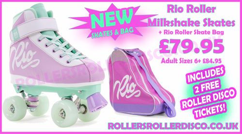 Rio Script Roller Skates & Bag Deal