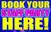 Book your Staff Party Here tv ad
