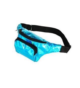 80s Holographic Turquoise Bum Bag