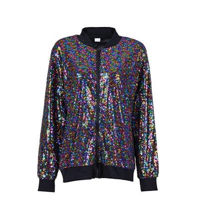 Sequin High Shine Rainbow Jacket - Various Sizes
