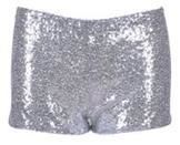 Women's Sequin Hot Pants - Silver - One Size