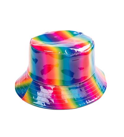 Holographic Festival Sun Hat - Rainbow
