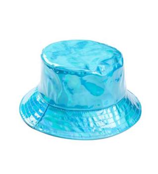 Holographic Festival Sun Hat - Turquoise