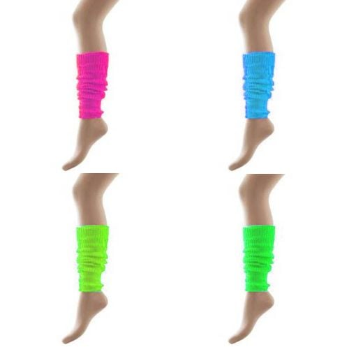 1980s Style Neon Leg Warmers