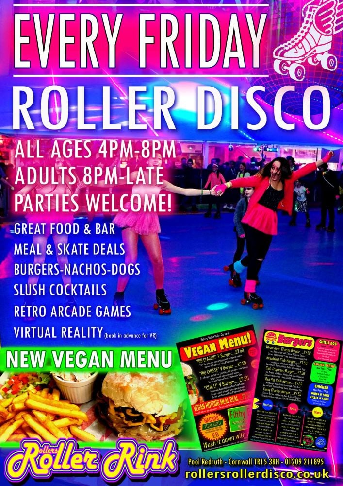 Friday Night Roller Disco Burger and Skate April 2019