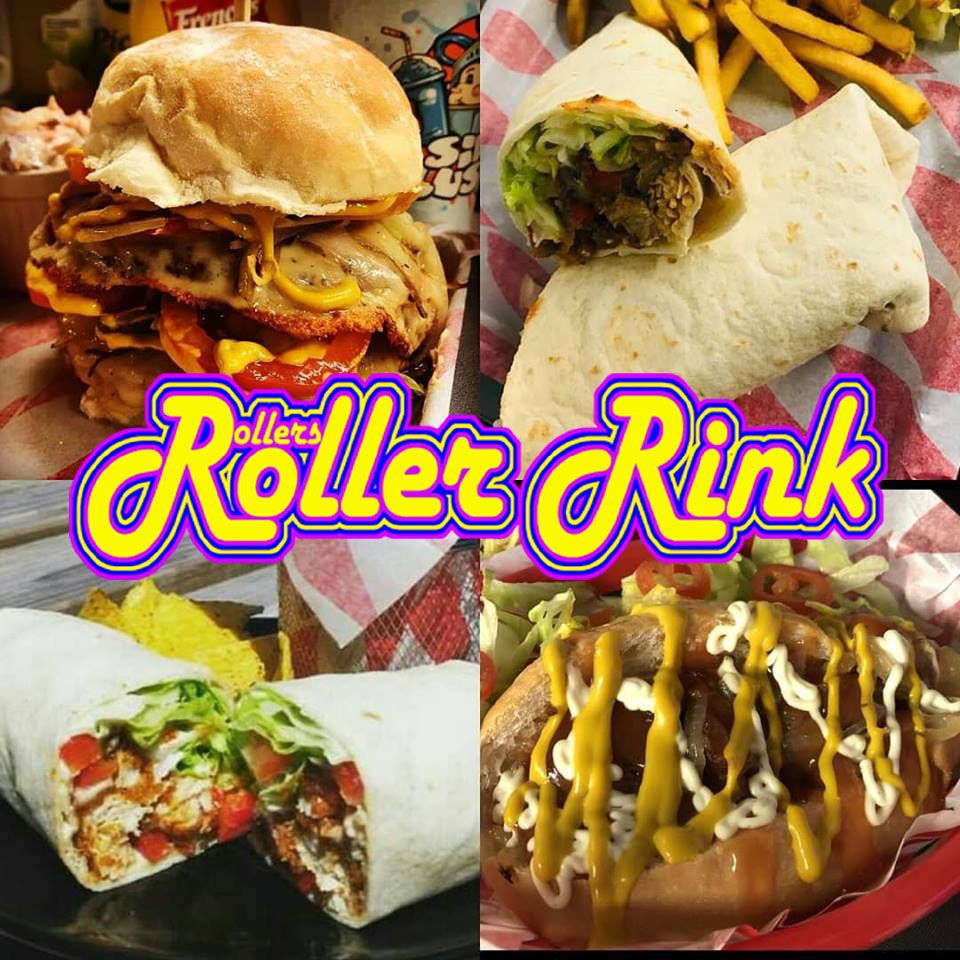 Wraps Burgers Dogs at the Roller Rink this Summer