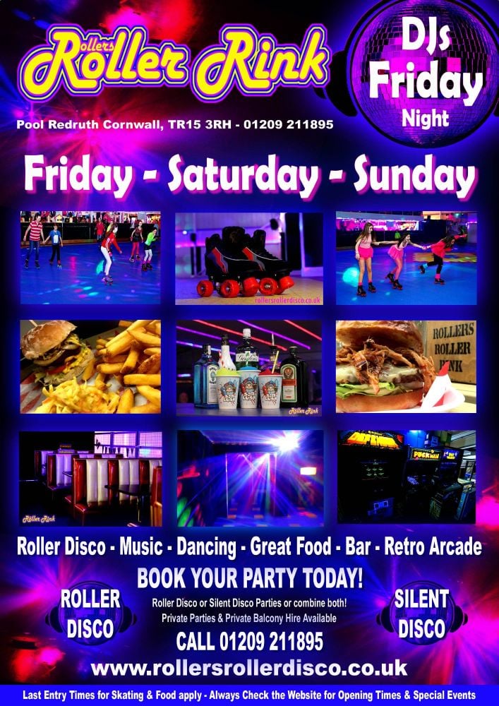 Weekend Roller Disco and Silent Disco Party Cornwall 2019 Weekend Roller Disco and Silent Disco Party Cornwall 2019
