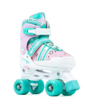 SFR Spectra Adjustable Child's Roller Skates - Pink/Green