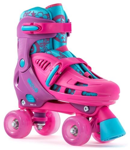 SFR Hurricane Lightning Adjustable Roller Skates with Flashing Wheels 8J-6A