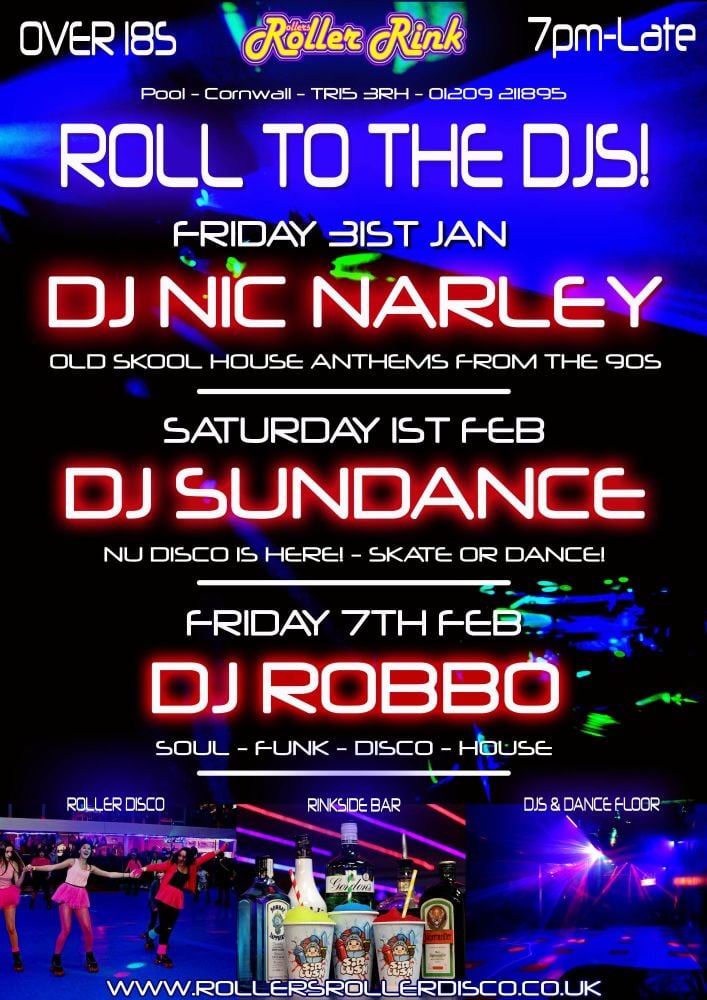 Roll to the Djs Cornwall Roller Disco Rink 3117 Roll to the Djs Cornwall Roller Disco Rink 3117