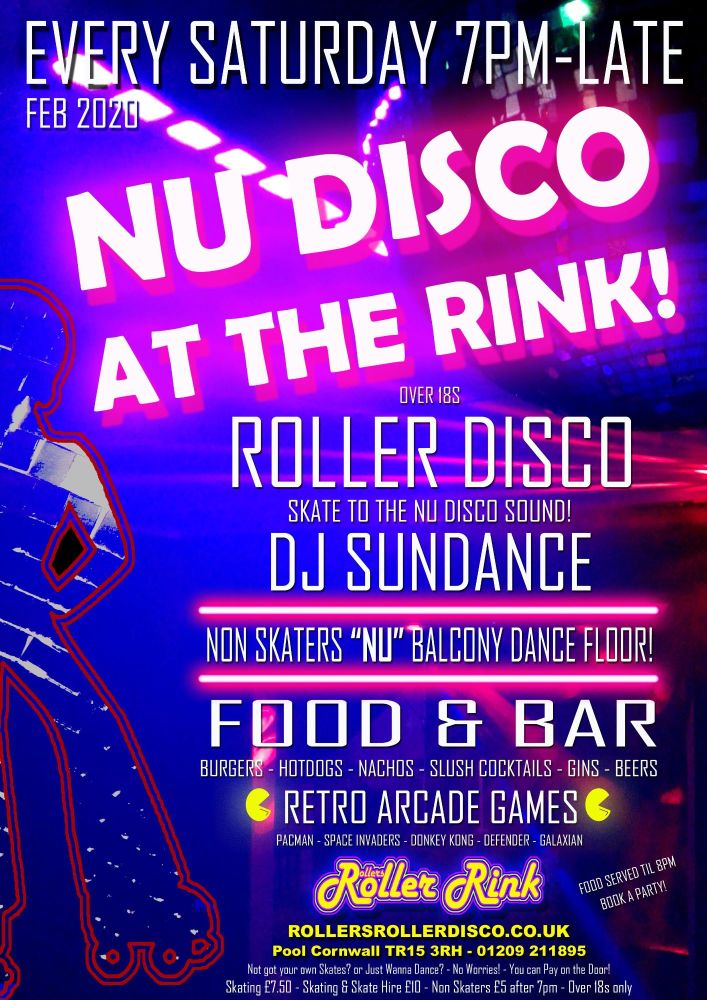 Nu Disco Roller Disco Every Saturday Feb 2020 Nu Disco Roller Disco Every Saturday Feb 2020