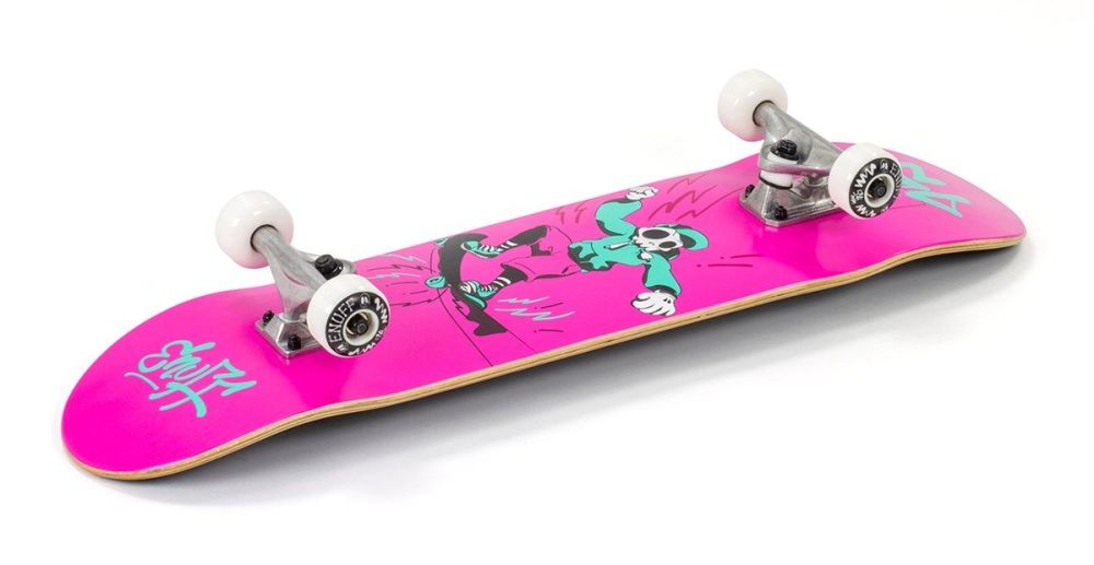 Enuff Logo Mini Complete Skateboard, Fluo