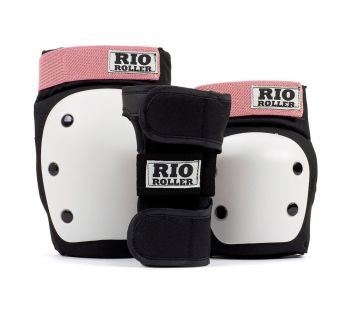 Rio Roller Triple Pad Set Black/Rose