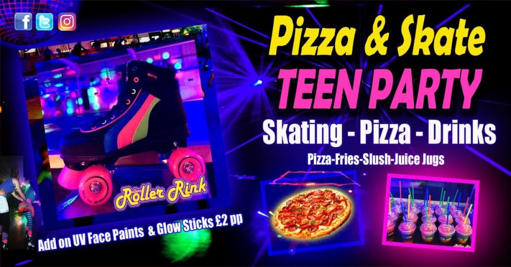 Roller Disco Teen Pizza Party 21 22