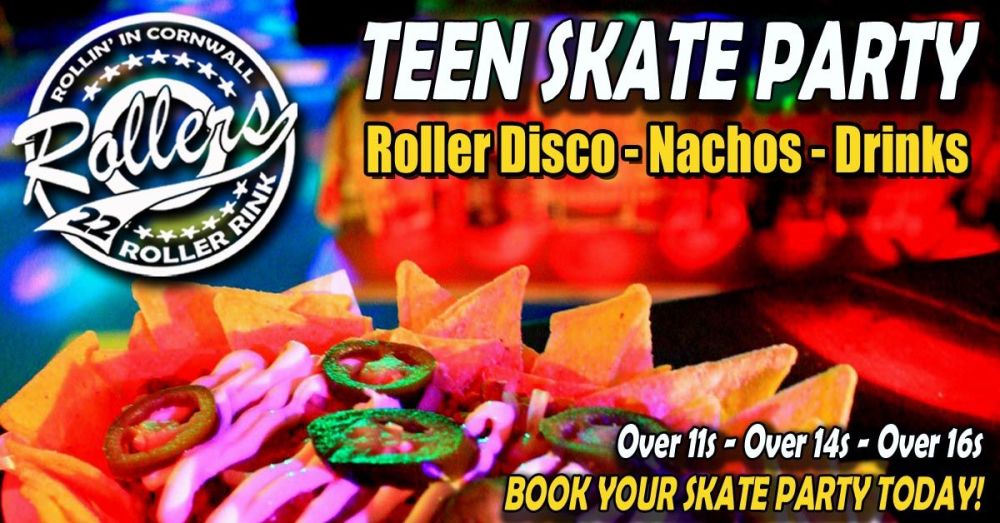 Teen Skate and Nachos Roller Disco Party Cornwall 22