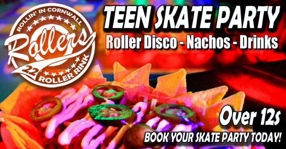 Teen Nacho Skate Roller Disco Party Cornwall