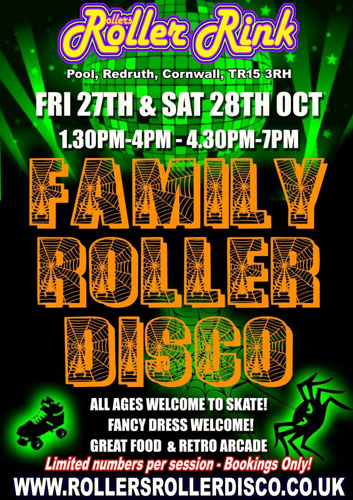 Kids Halloween Family Roller Disco Cornwall 2023