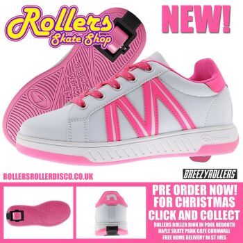 BREEZY ROLLERS CLASSIC - WHITE / PINK