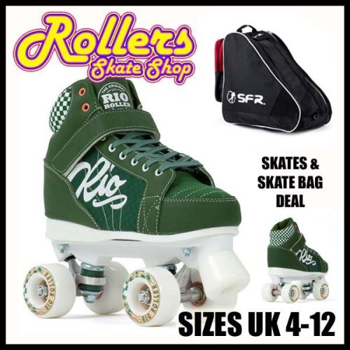 Rio Roller Mayhem Skates & SFR Large Skate Bag Combo Deal - Red