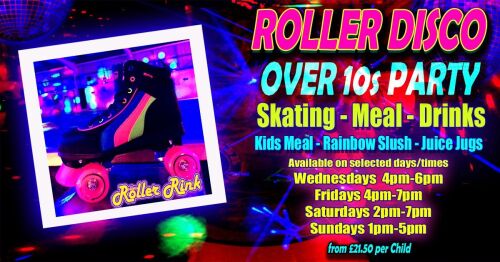 Over 10s Roller Disco Kids Party SMD