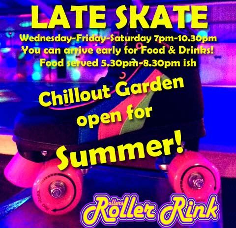 Late Skate Nights at Rollers Roller Skating Rink - Roller Disco Cornwall