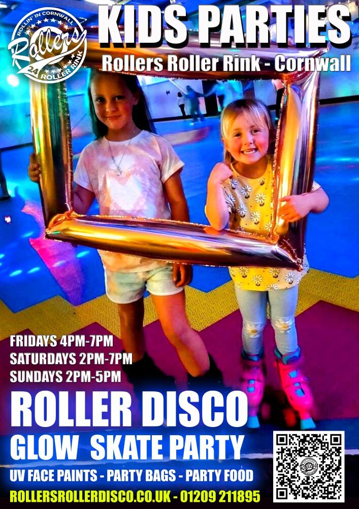 Kids Glow Skate Roller Disco Partys at the Rink Cornwall 24