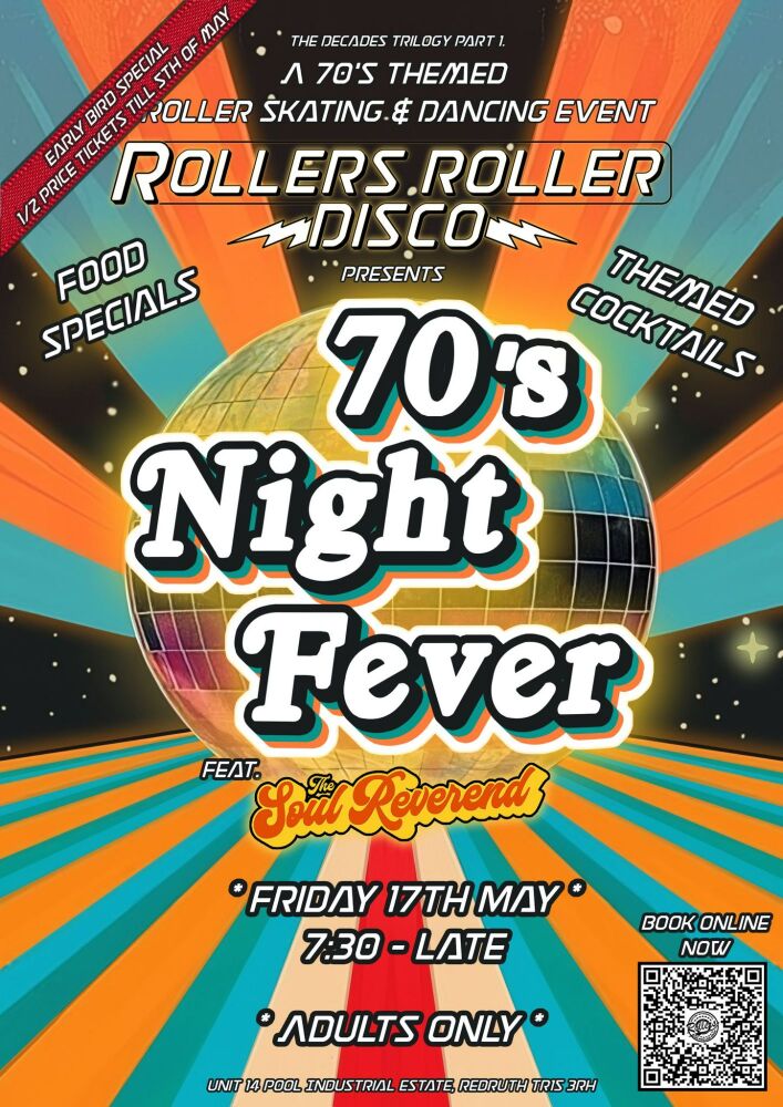 70s Roller Disco Night Fever Friday 17th May Earlybird Tickets