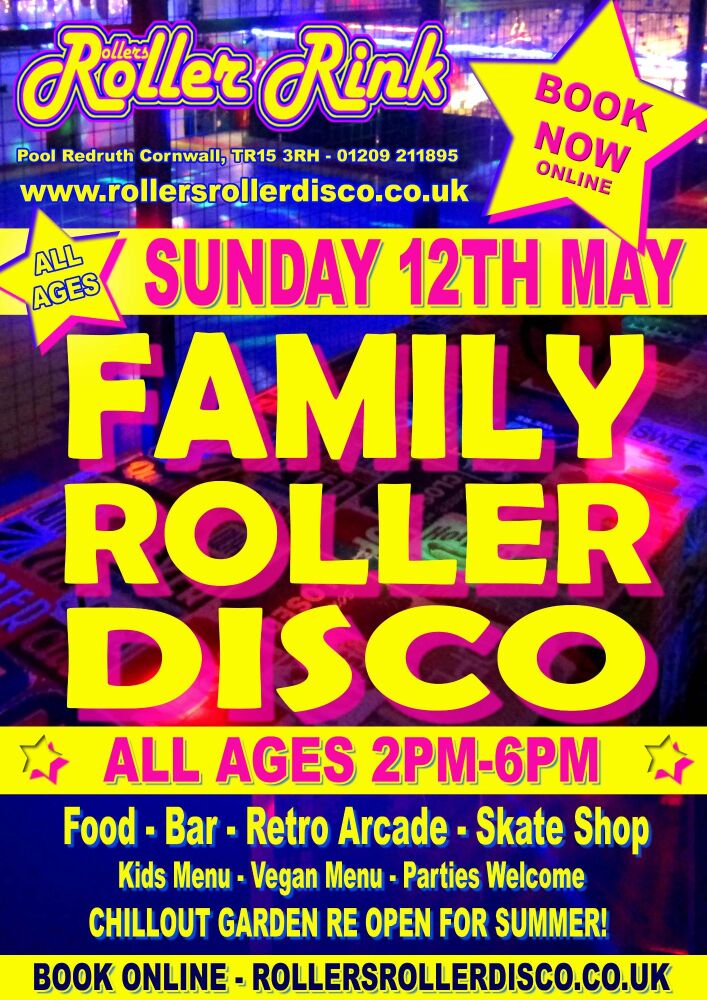Sunday 12th May Roller Disco Cornwall
