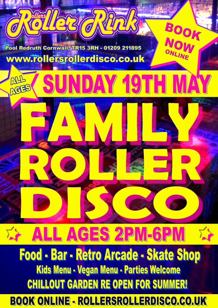 Sunday 19th May Roller Disco Cornwall