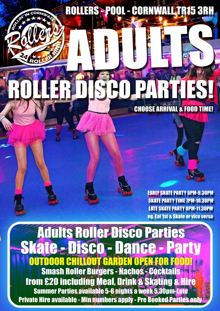 Adults Roller Disco Party Deals 24