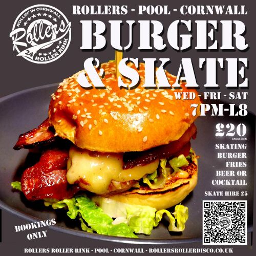 Burger and Skate at Rollers 2024 AL