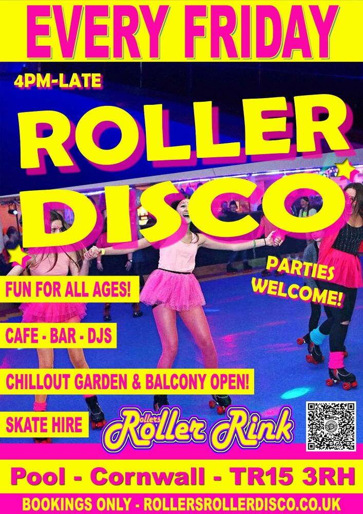 EVERY FRIDAY Roller Disco Cornwall 2024