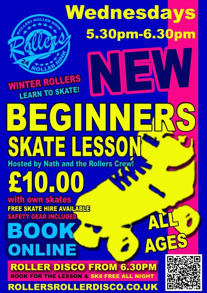 Skate Skills Roller Skate Lesson at the Rink Cornwall 5.30pm-6.30pm