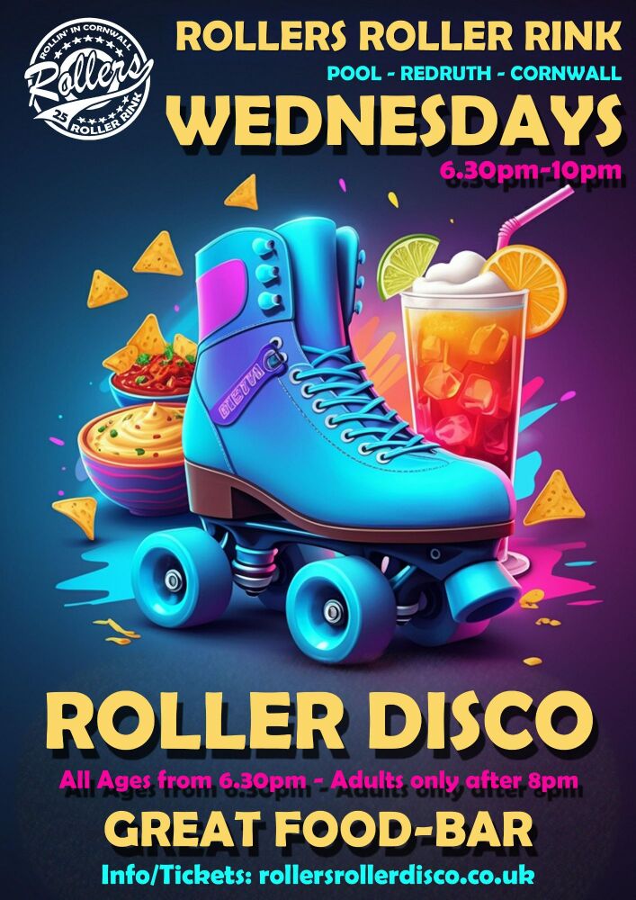 Wednesdays Nights Roller Disco, Nachos, Cocktails and Roller Skates 2025