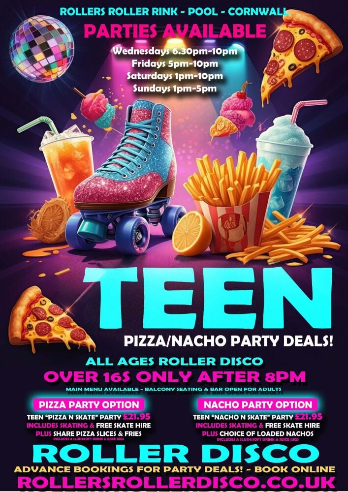 Teen Pizza and Skate Party 2025